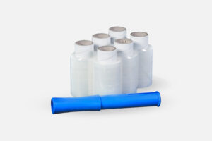 Mini Stretchfolie mit Handabroller als Wickelfolien-Set