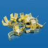 1,000 U-bag closure clips in white or gold