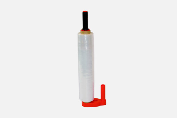 Standard stretch film dispenser made of sturdy plastic