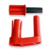 Standard stretch film dispenser made of sturdy plastic