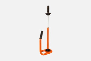 Industrial-quality stretch film dispenser with shatterproof handles