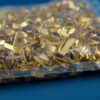 Sample bag closure clips, flat or round head