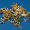 Sample bag closure clips, flat or round head