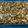 Sample bag closure clips, flat or round head
