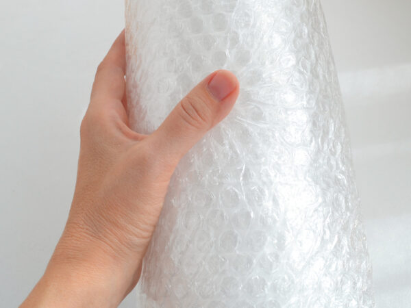 Transparente Luftpolsterfolie (Noppenfolie) auf Rolle