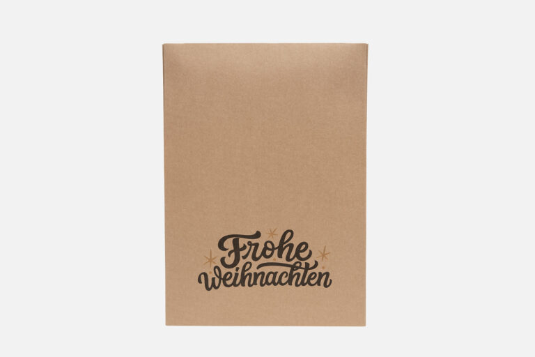 KRAFTMAILER Papier-Versandtaschen - Weihnachtsedition KRAFTMAILER® Versandtasche mit Schriftzug „Frohe Weihnachten“