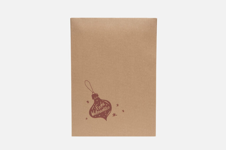 KRAFTMAILER Papier-Versandtaschen - Weihnachtsedition KRAFTMAILER® Versandtasche mit Weihnachtsmotiv Christbaumkugel