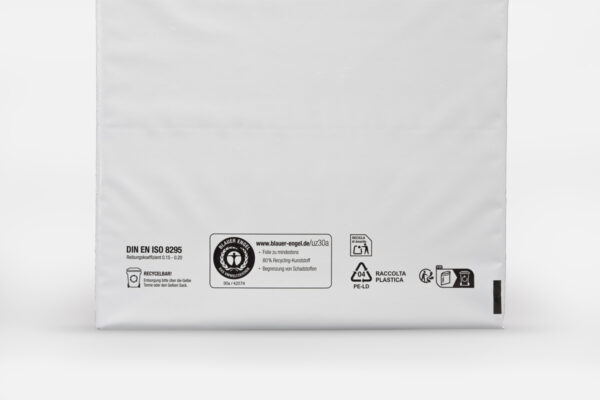 ECOMAILER® Blauer Engel Versandbeutel mit Retourenverschluss