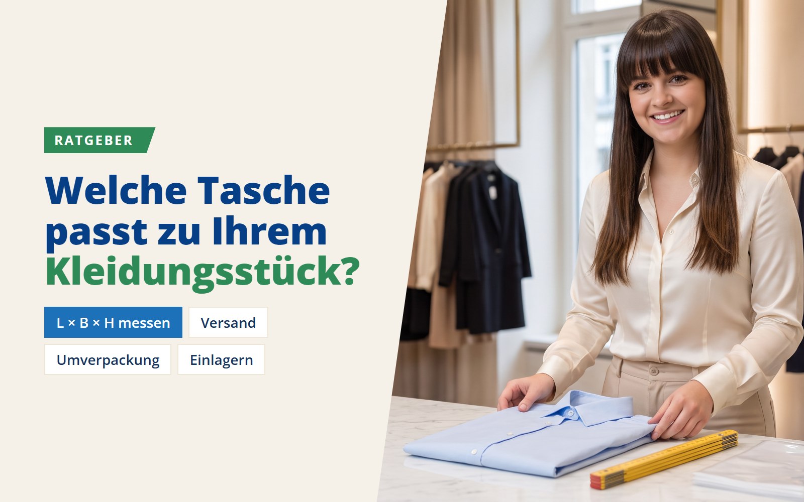 Ratgeber Beutelfinder: Welche Tasche passt zu Ihrem Kleidungsstück?